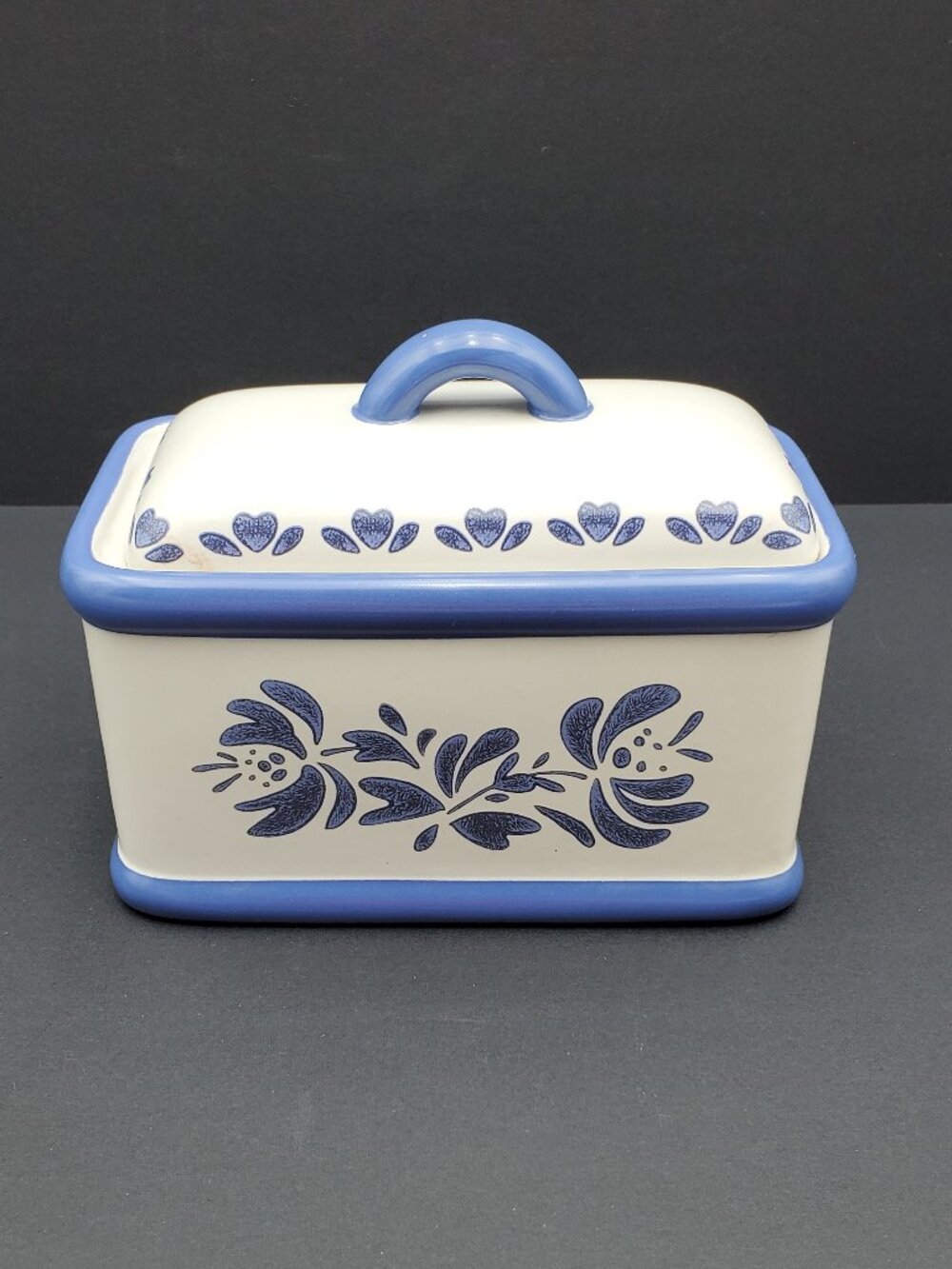 Pfaltzgraff Yorktowne Kitchen Keeper Canister Recipe Box Storage Box